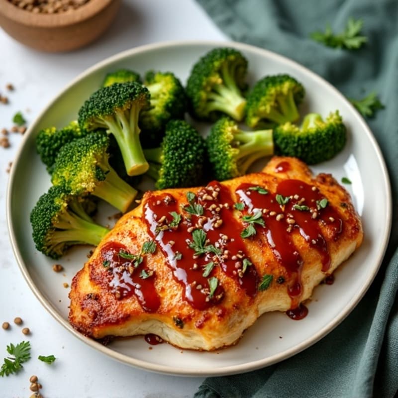 Sheet Pan Crispy Teriyaki Chicken with Roasted Broccoli