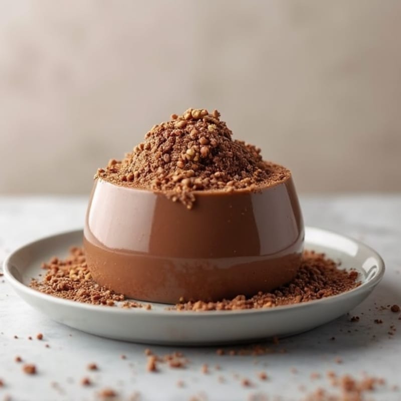 Silky Chocolate Protein Pudding with Chia Seeds