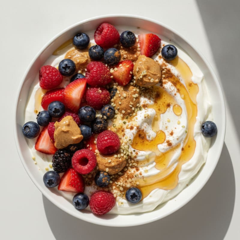 Honey-Kissed Greek Yogurt with Berries
