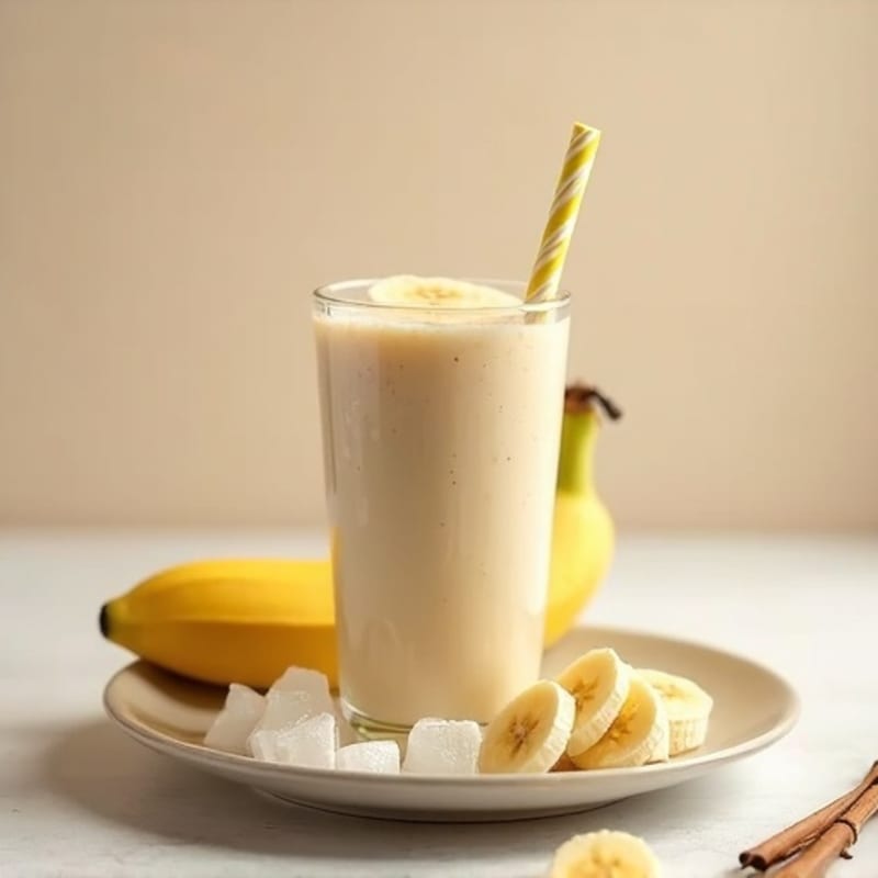 Creamy Vanilla-Banana Protein Smoothie