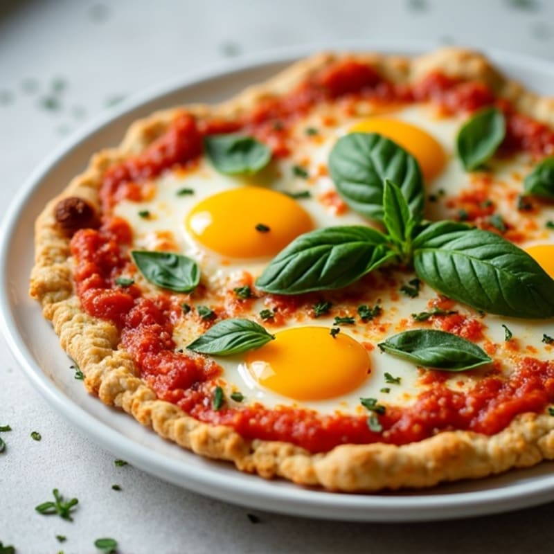 Crispy Cauliflower Crust Pizza with Fresh Herbs