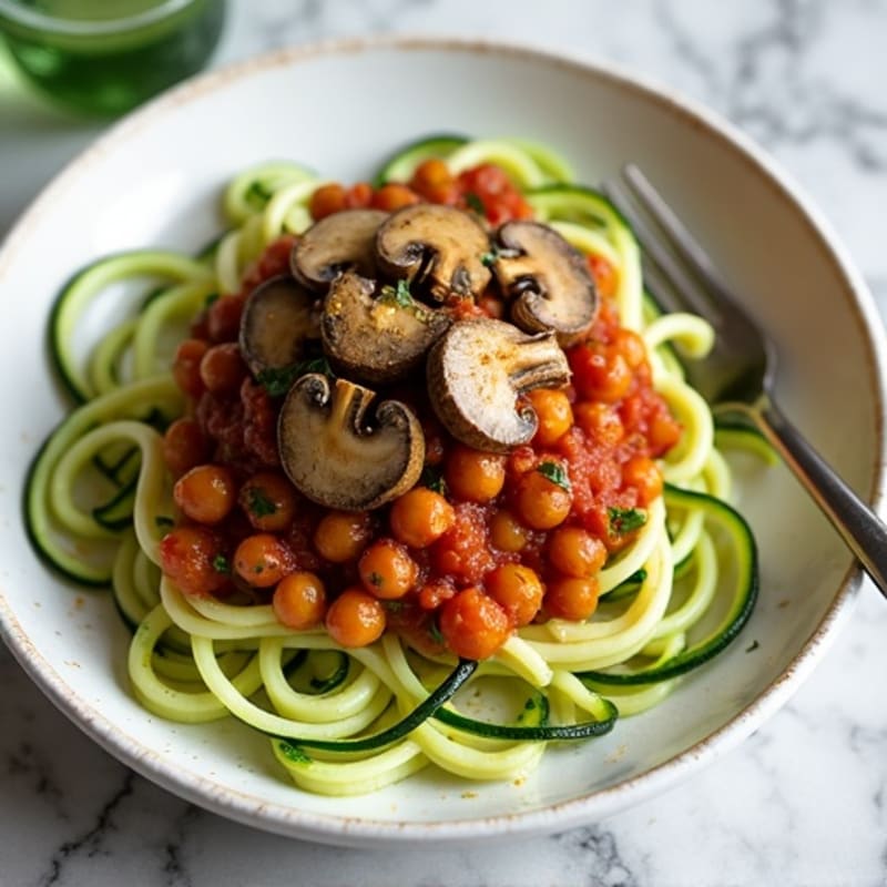 Hearty Mushroom Ragu with Zucchini Noodles