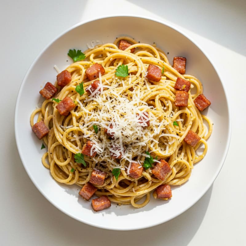 Classic Carbonara with Pancetta and Egg