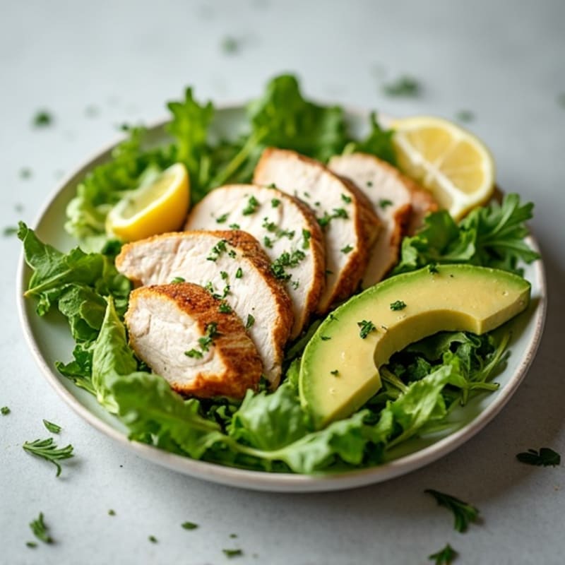 Creamy Herb Chicken Salad with Crisp Greens
