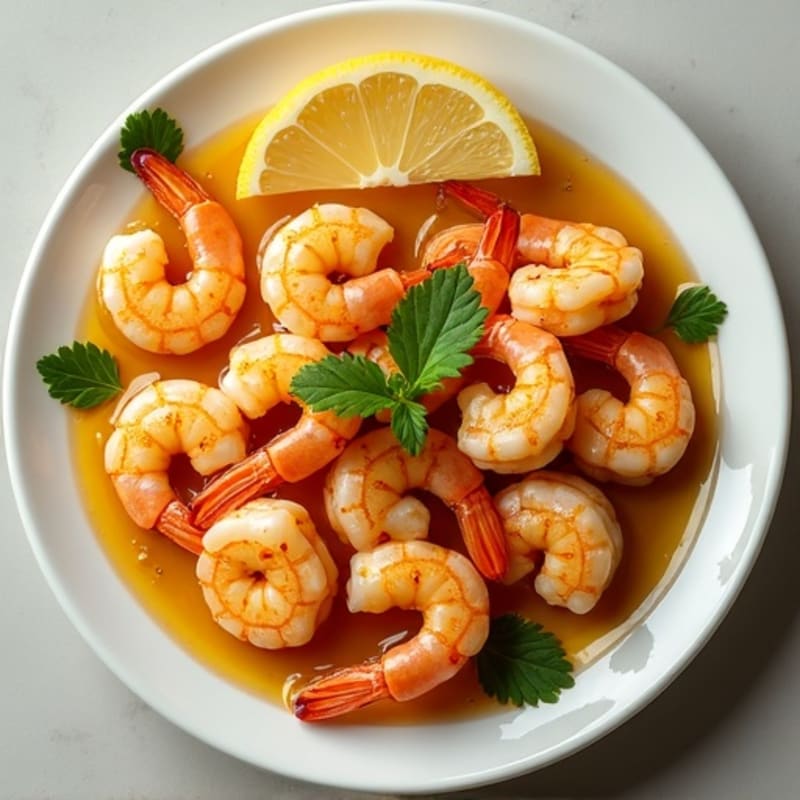 Garlic Butter Lemon Shrimp with Fresh Parsley