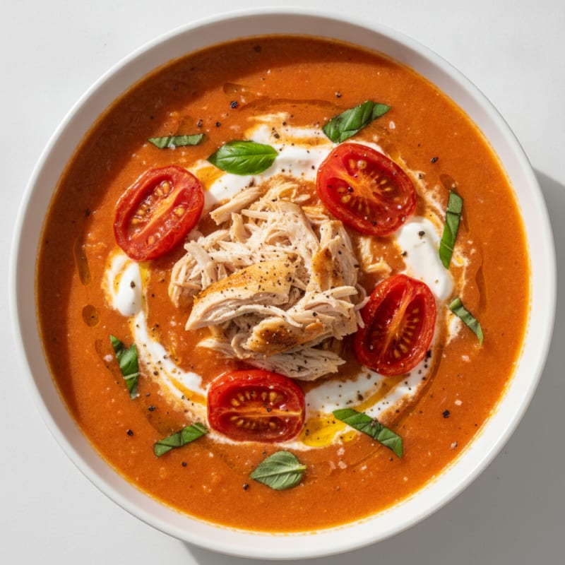 Roasted Tomato Basil Soup