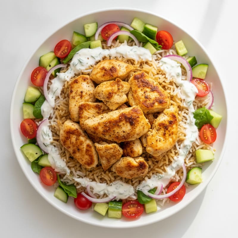 Chicken Shawarma Rice Bowl