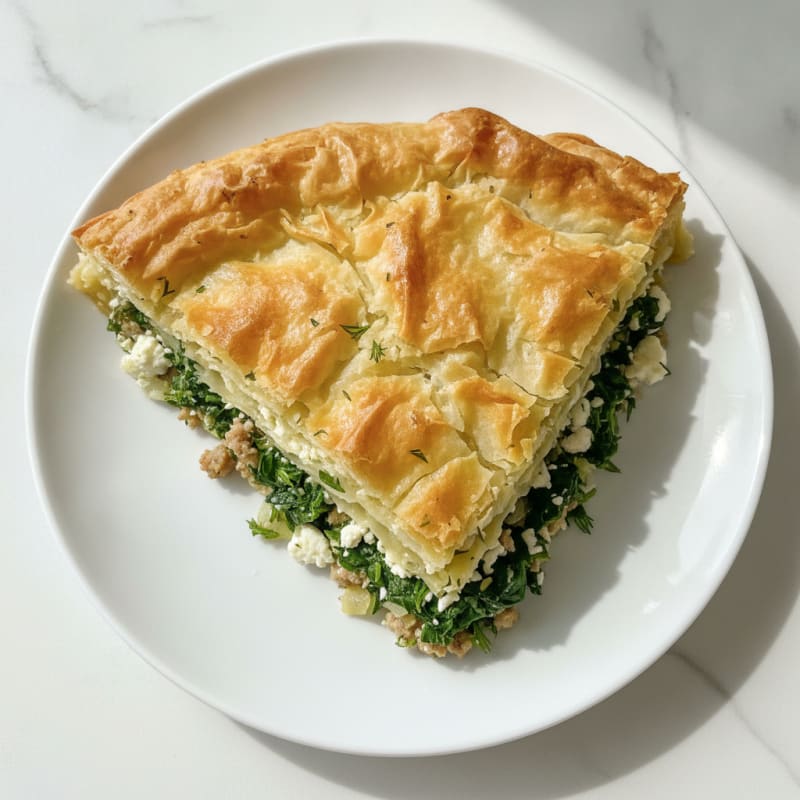 Spinach and Feta Phyllo Pie