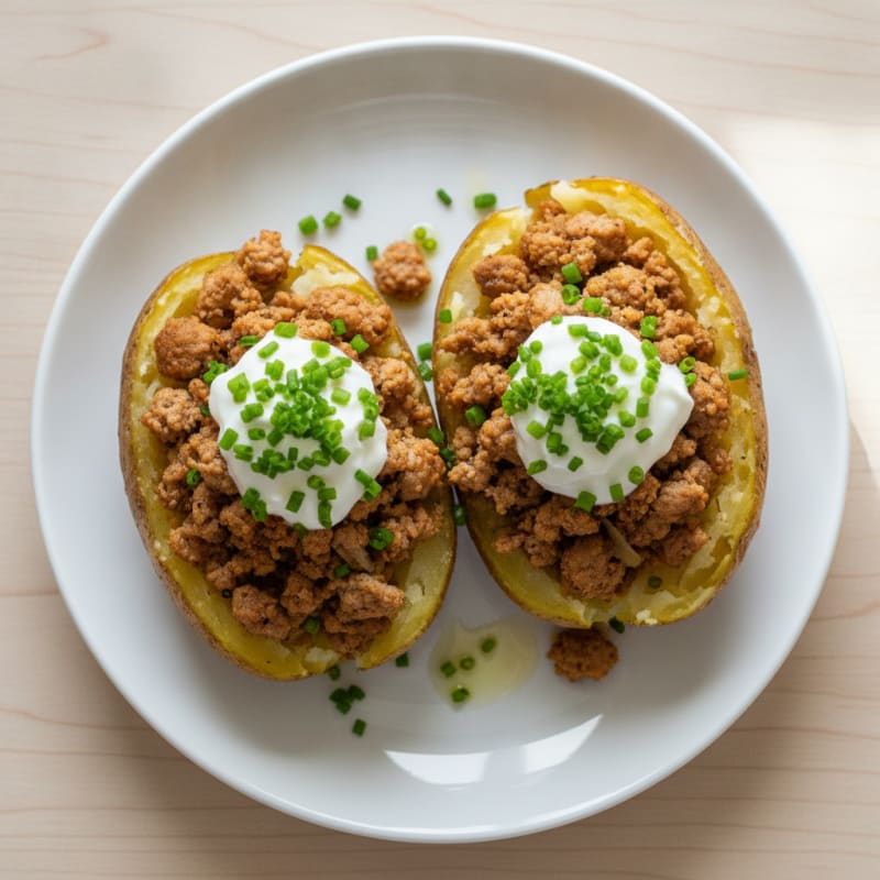 Loaded Baked Potatoes with Chives