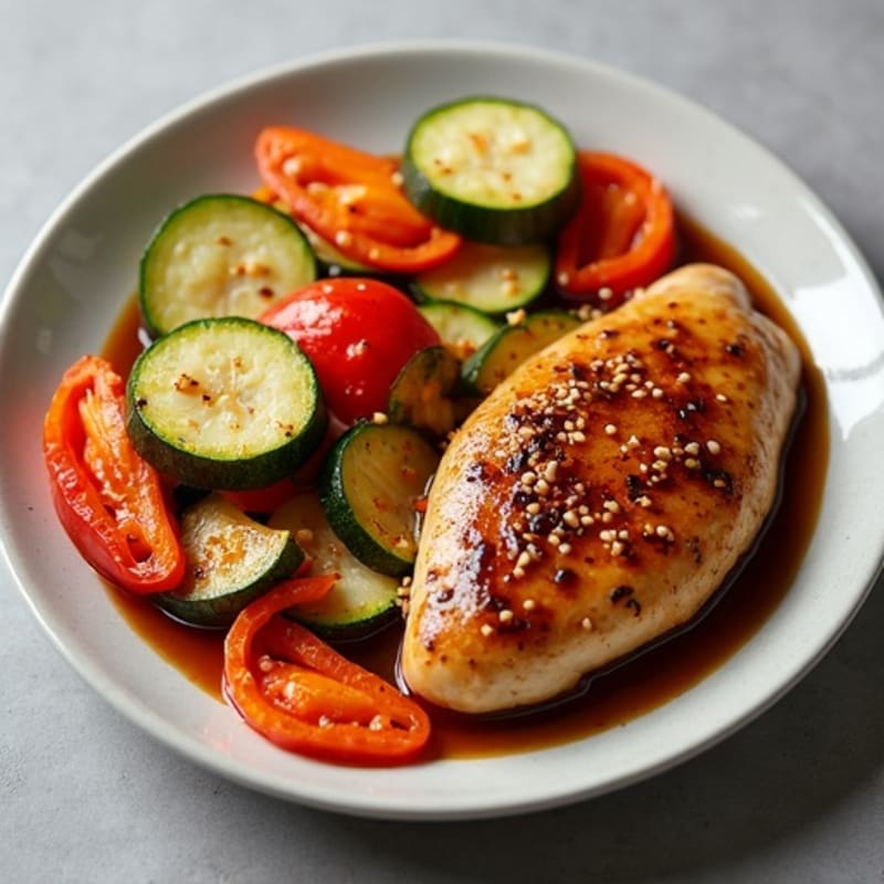 Sheet Pan Teriyaki Chicken with Roasted Vegetables
