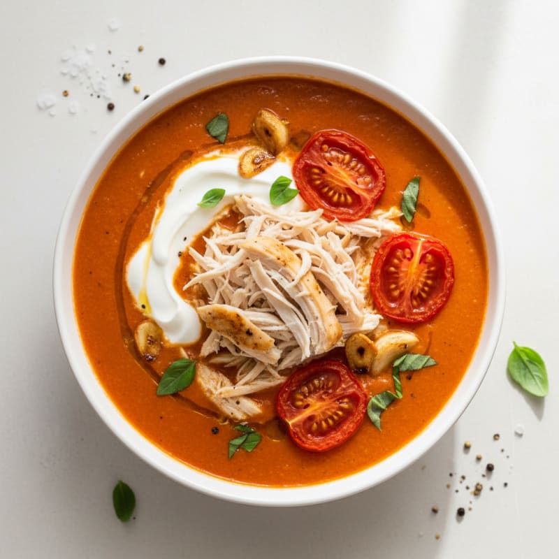 Creamy Roasted Tomato Basil Soup