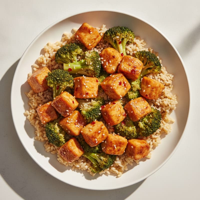 General Tso's Chicken with Broccoli