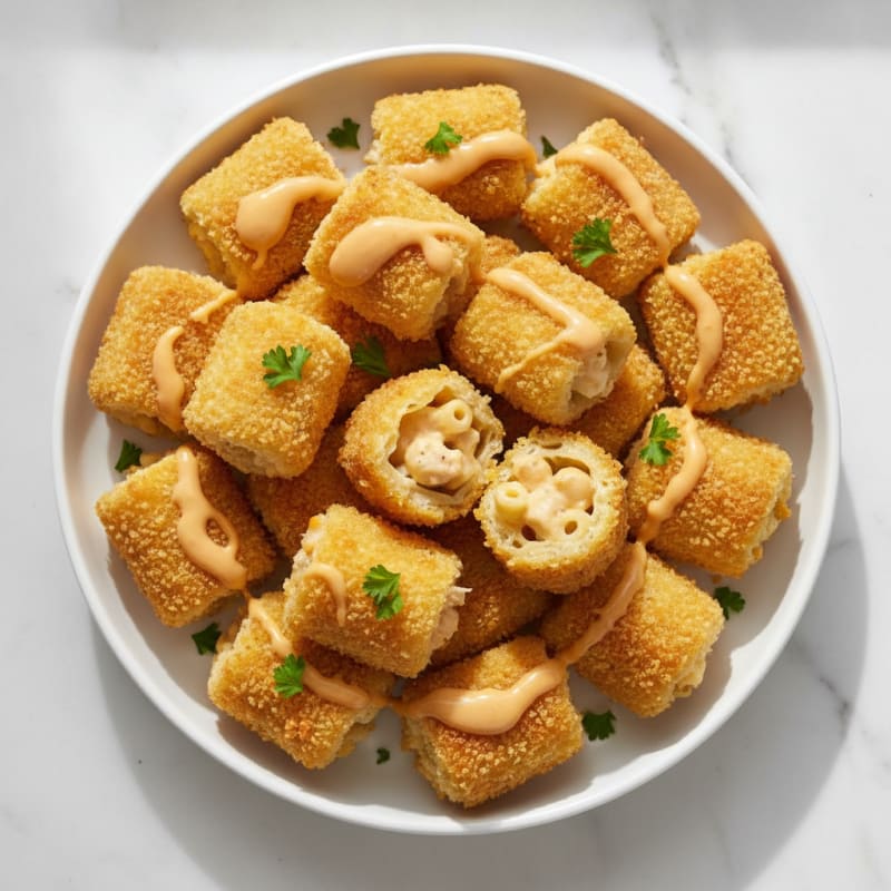 Golden Macaroni and Cheese Bites