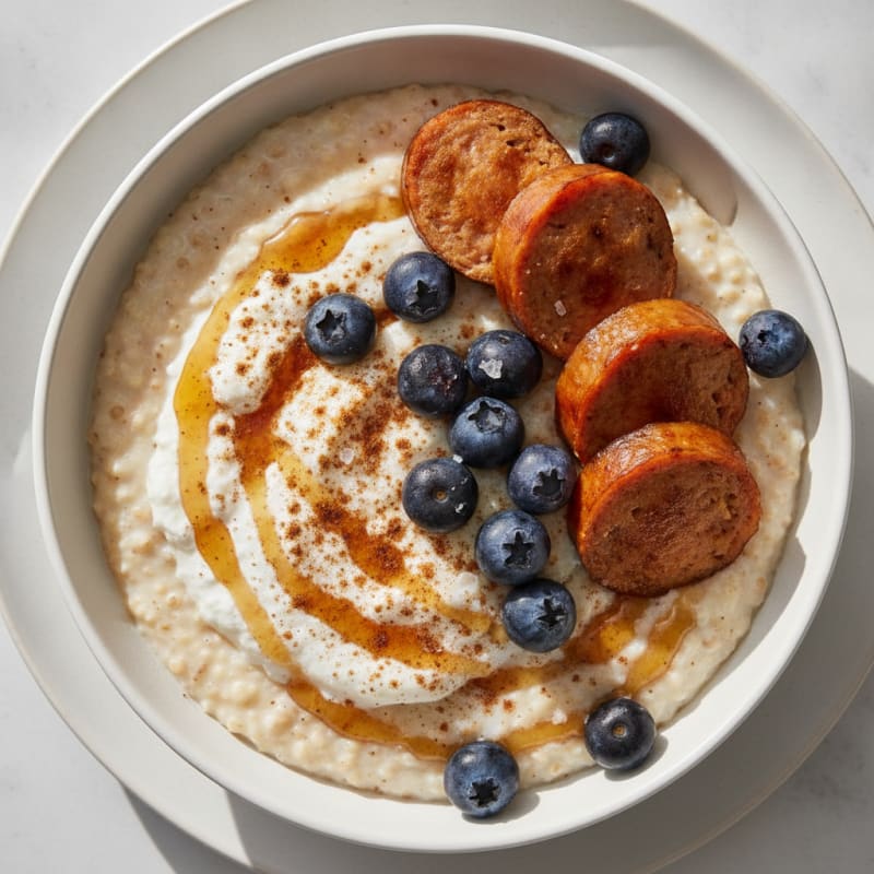 Sweet Protein Buckwheat Bowl with Chicken Sausage