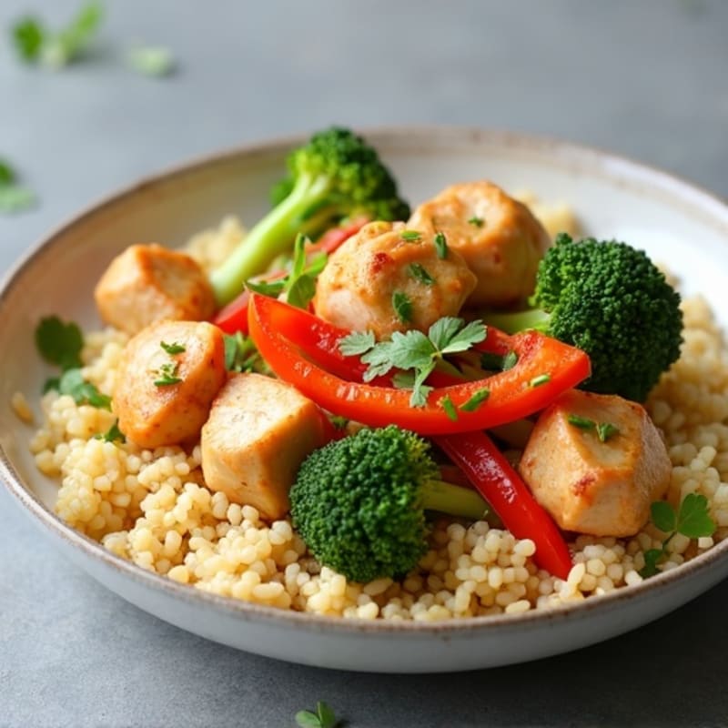 Cauliflower Rice Chicken Stir-Fry
