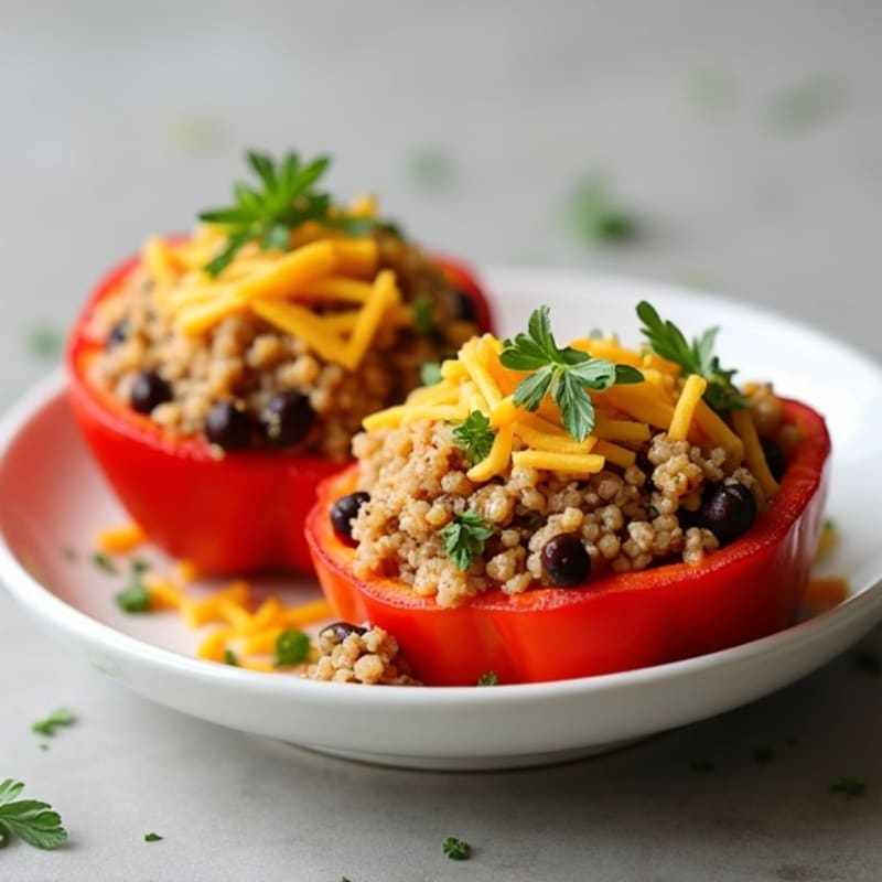 Protein-Packed Turkey and Quinoa Stuffed Bell Peppers