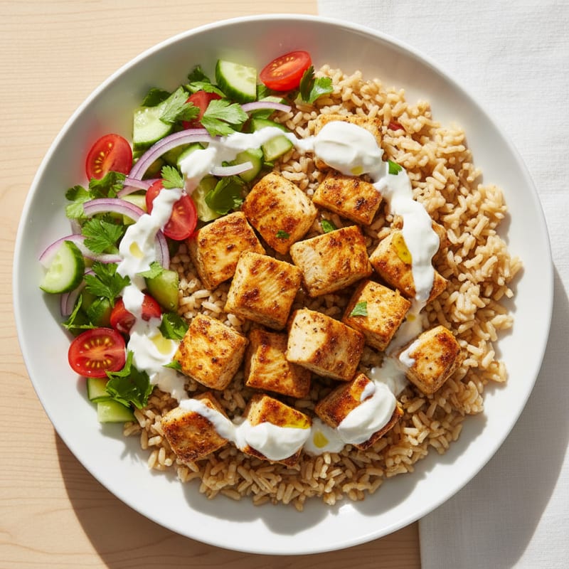 Chicken Shawarma Rice Bowl