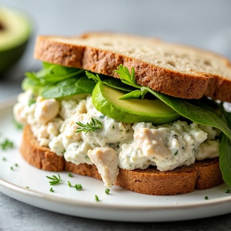 Creamy Herb Chicken Salad Sandwich
