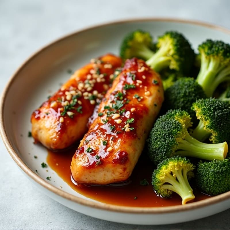 Sticky Teriyaki Chicken with Roasted Broccoli