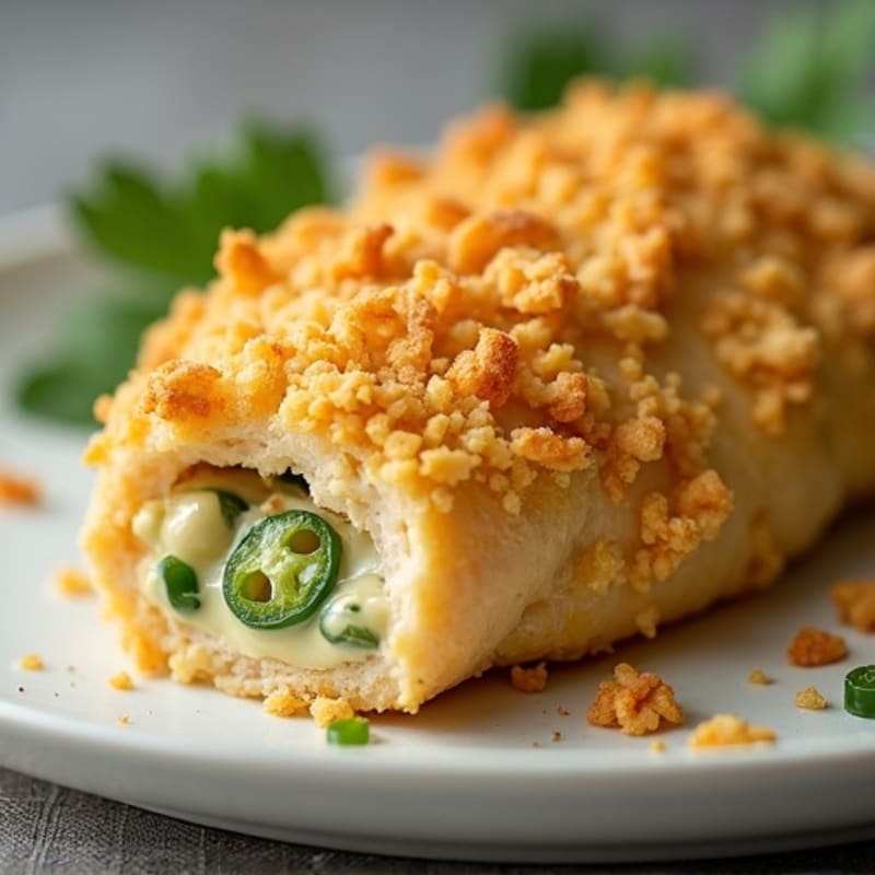 Baked Jalapeño Popper Chicken with Crispy Topping