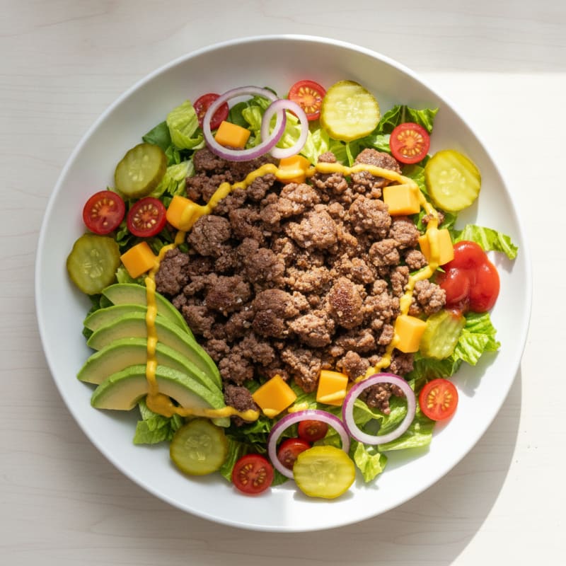 Deconstructed Cheeseburger Bowl