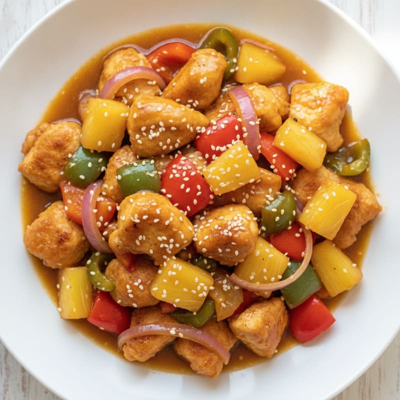 Sweet and Sour Chicken with Pineapple