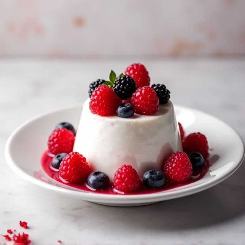 Silky Protein Yogurt with Mixed Berries