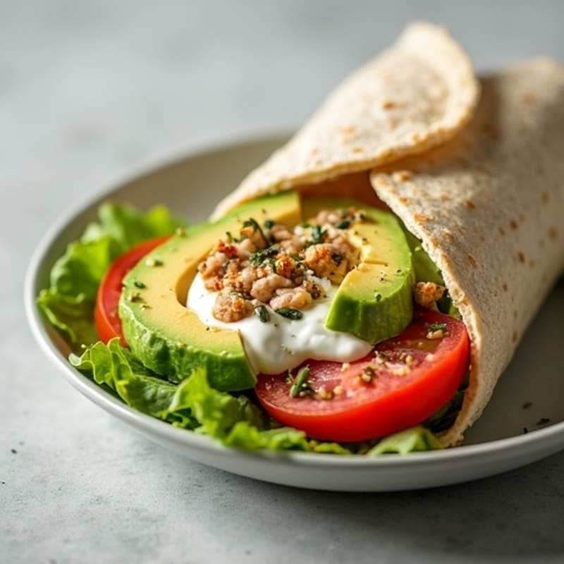 Lean Turkey and Creamy Avocado Wrap