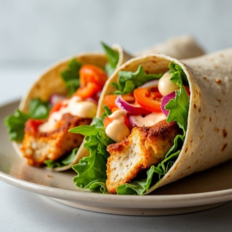 Healthy Buffalo Chicken Ranch Wrap