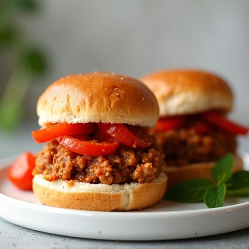 Lean Ground Turkey Sloppy Joe Sliders with Whole Wheat Buns
