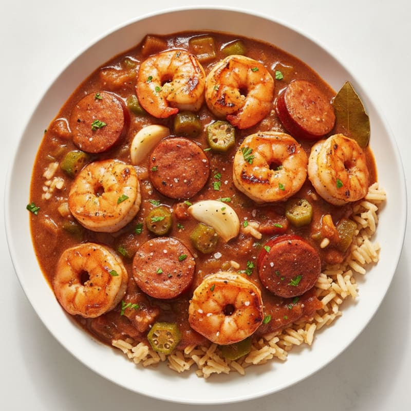 Creole Shrimp and Sausage Gumbo