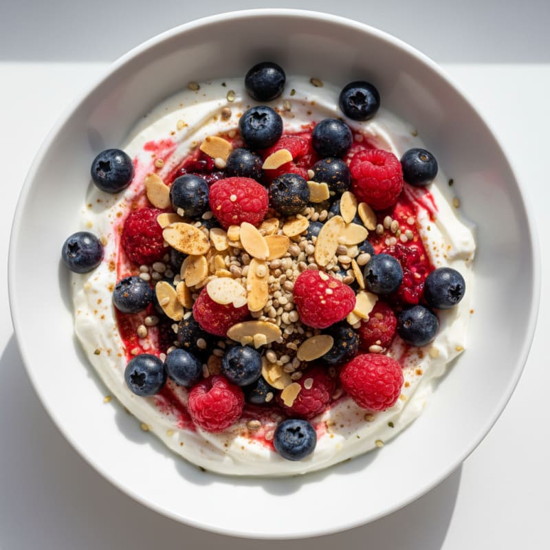 Creamy Greek Yogurt with Berries