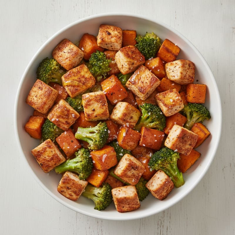 Baked Chicken Sweet Potato Power Bowl