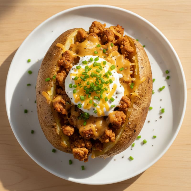 Loaded Baked Potatoes with Chives