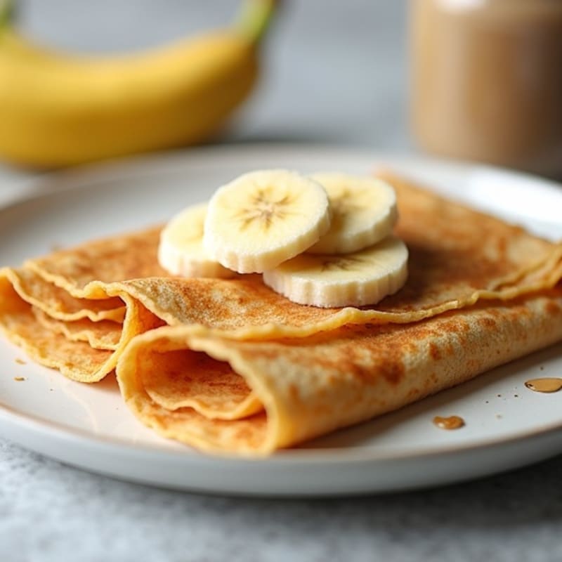 Protein-Packed Almond Butter Banana Crepes