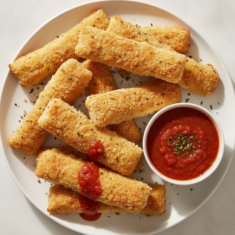 Garlic Parmesan Breadsticks with Marinara