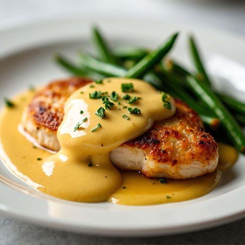 Pan-Seared Chicken with Creamy Dijon Mustard Sauce