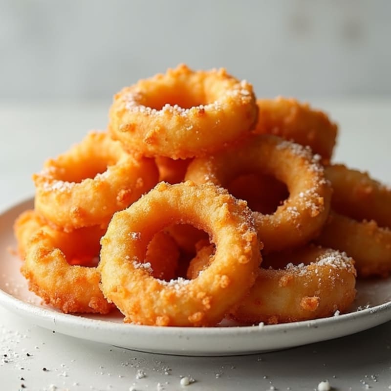 Crispy Baked Onion Rings with Almond Flour Coating