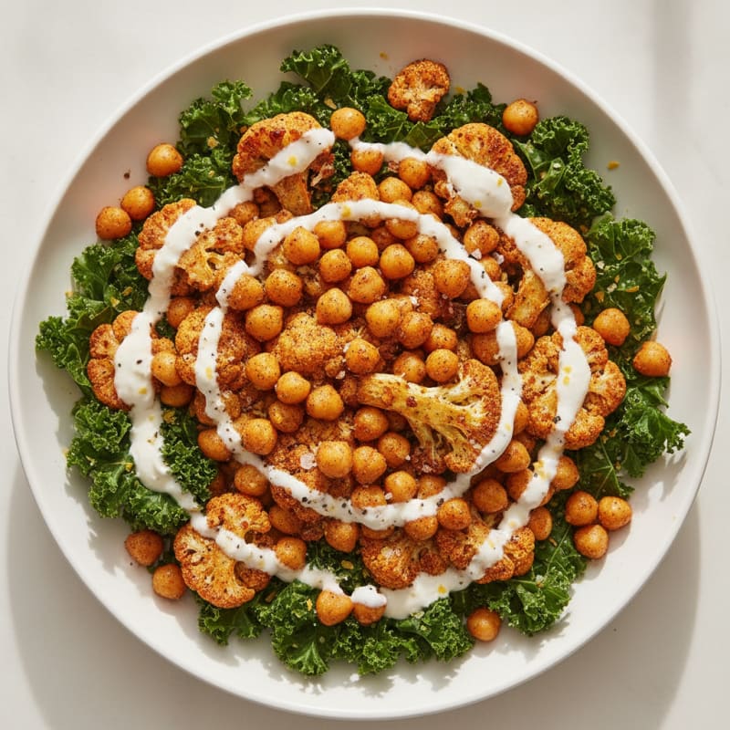 Roasted Vegetable and Chickpea Bowl
