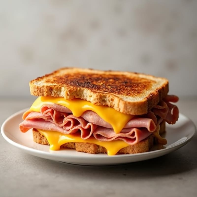 Crispy Whole Grain Ham and Swiss Melt