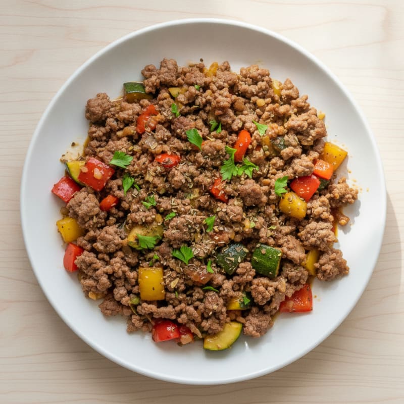 Savory Ground Beef Skillet with Vegetables