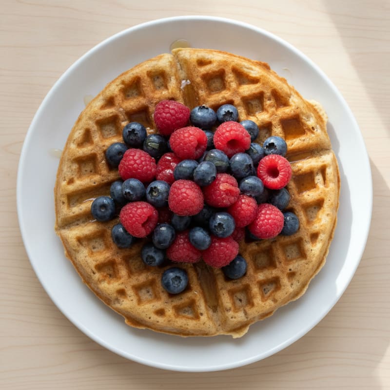 Classic Buttermilk Waffles with Berries
