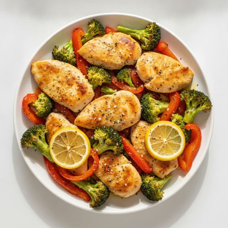 Sheet Pan Lemon Herb Chicken and Veggies