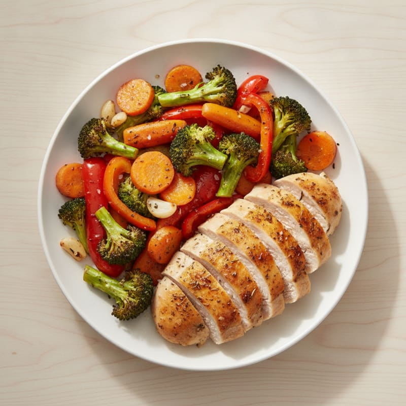 Herb-Roasted Chicken with Roasted Vegetables
