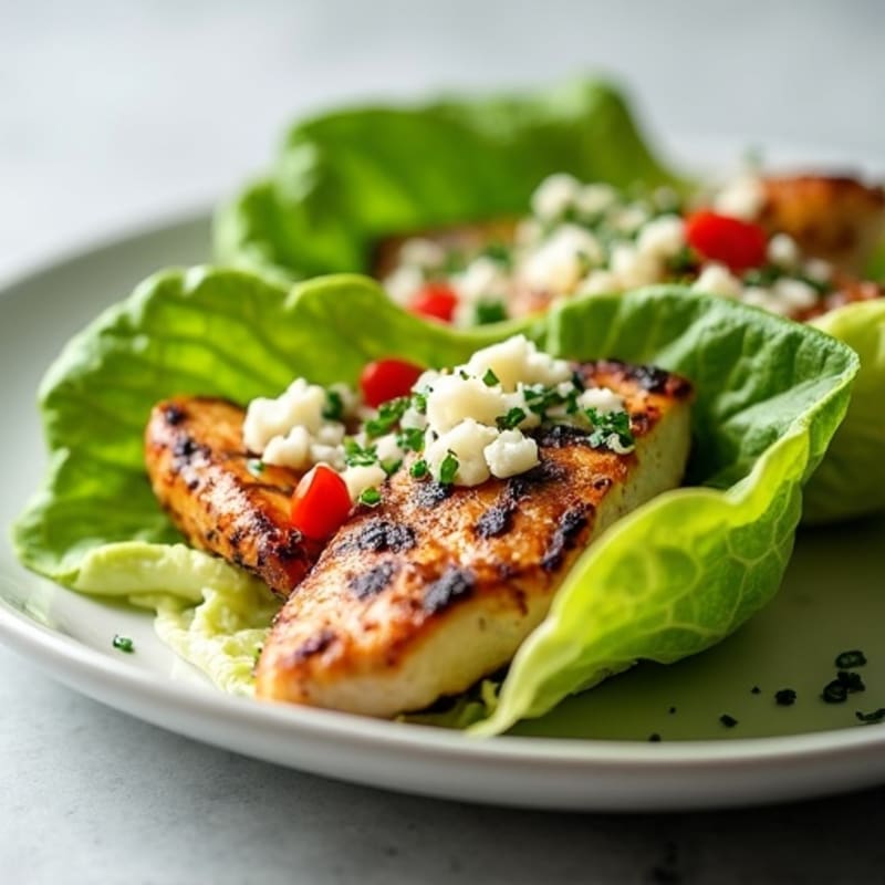 Grilled Chicken Caesar Lettuce Wraps