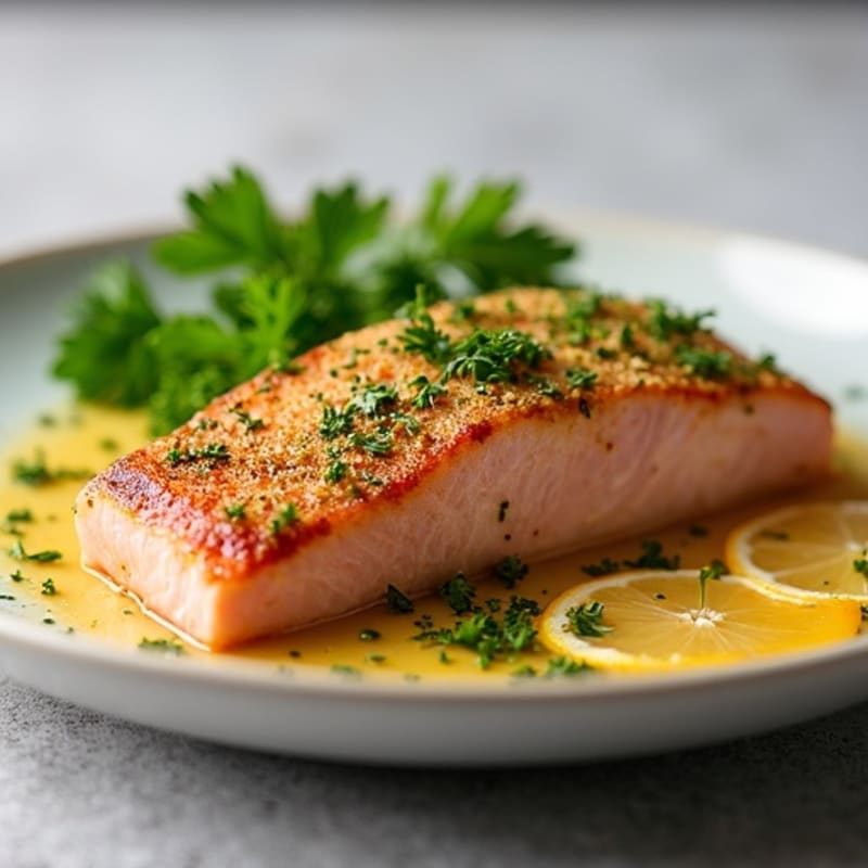 Herb-Crusted Seared Tuna with Citrus Glaze