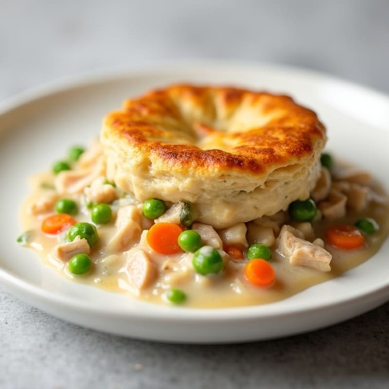 Healthy Creamy Chicken and Vegetable Pot Pie