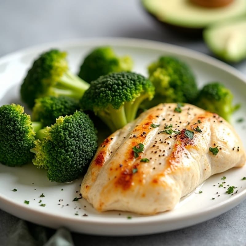 Creamy Ranch Chicken with Roasted Broccoli