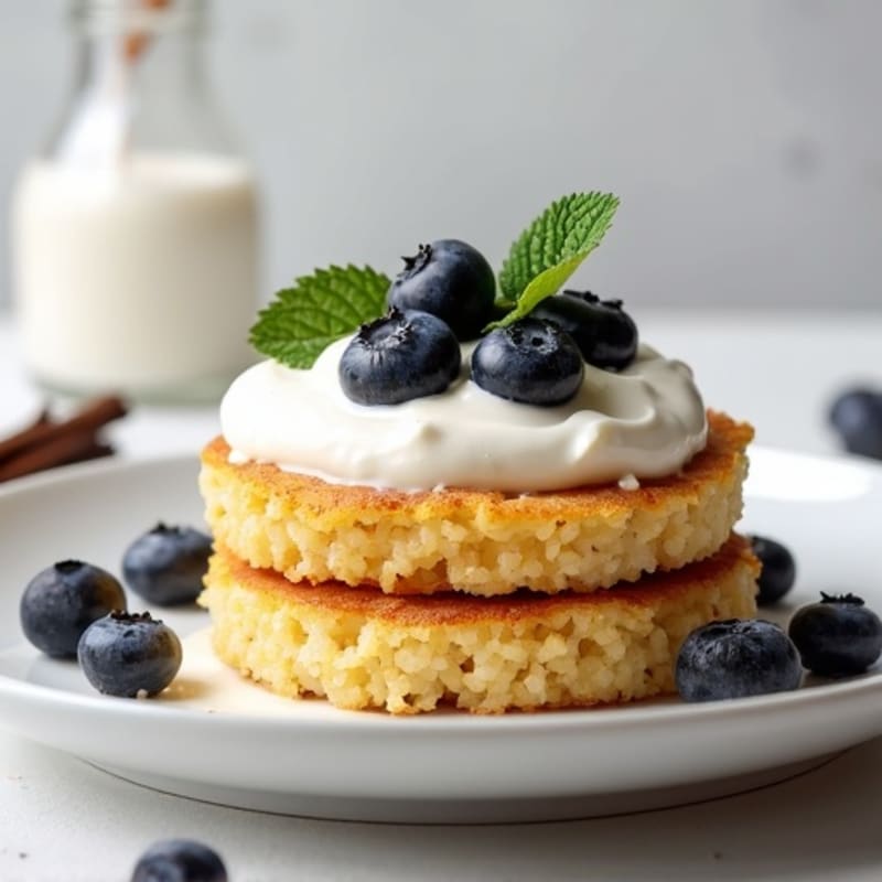 Creamy Vanilla Protein Rice Cake