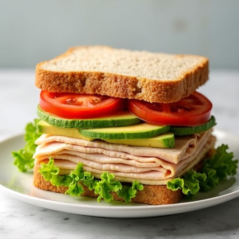 Stacked Turkey Club with Fresh Avocado